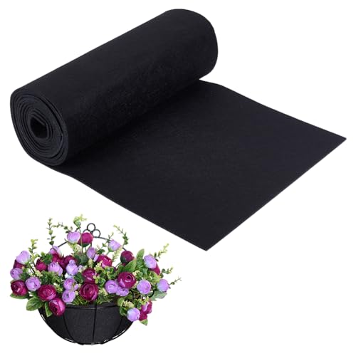 OLYCRAFT Stoff-Pflanzgefäß-Rolle, 31 x 300 cm, schwarz, Vlies-Pflanzen-Filz-Auskleidung, Ersatzrollen, leicht zu schneiden, für Pflanzgefäß, Hängekorb, Fensterkasten OLYCRAFT Stoff-Pflanzgefäß-Rolle, 31 x 300 cm, schwarz, Vlies-Pflanzen-Filz-Auskleidung, Ersatzrollen, leicht zu schneiden, für Pflanzgefäß, Hängekorb, Fensterkasten von OLYCRAFT