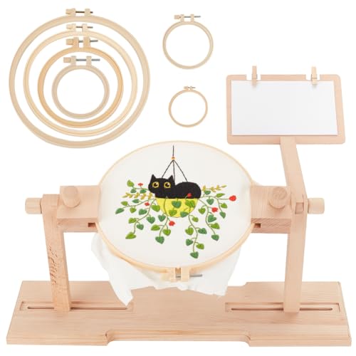 OLYCRAFT Verstellbarer Stickrahmenhalter Mit 6 Größen Kreuzstich Stickrahmen 360 Grad Gedrehter Kreuzstichständer Hölzerner Stickrahmenhalter Für Kreuzstich Und Stickprojekte OLYCRAFT Verstellbarer Stickrahmenhalter Mit 6 Größen Kreuzstich Stickrahmen 360 Grad Gedrehter Kreuzstichständer Hölzerner Stickrahmenhalter Für Kreuzstich Und Stickprojekte von OLYCRAFT