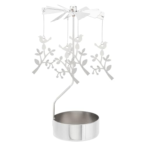 OLYCRAFT Zweig Vogel Drehender Kerzenständer Rotierender Kerzenhalter Drehender Teelicht Kerzenhalter Silberner Rotierender Metall Kerzenhalter Für Geburtstag Hochzeit Jahrestag Tischdekoration OLYCRAFT Zweig Vogel Drehender Kerzenständer Rotierender Kerzenhalter Drehender Teelicht Kerzenhalter Silberner Rotierender Metall Kerzenhalter Für Geburtstag Hochzeit Jahrestag Tischdekoration von OLYCRAFT