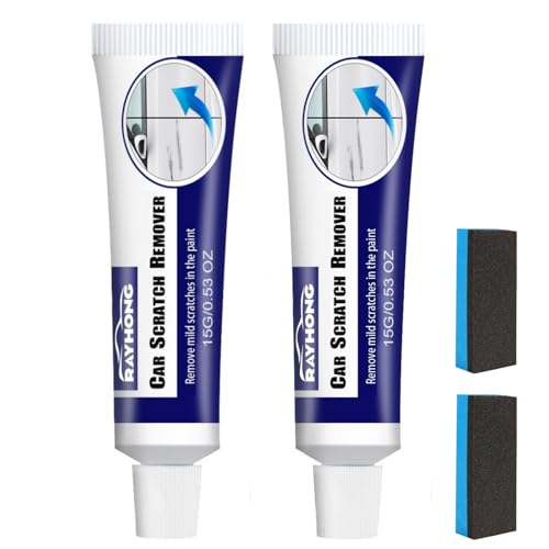 Car Scratch Remover, 2025 Upgraded Scratch Repair Paste, Compound Quickly Eliminates Surfaces, Portable Car Scratch Removal Kit for Deep Scratch Repair for Vehicles (2pcs) von OLYGEE