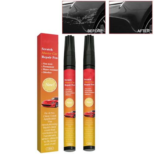 OLYGEE 2025 New Car Scratch Removal Pen, Magic Pen for Car Scratches with Lightweight Resin Scratch Remover for Cars Motorcycle Boat (2pcs) von OLYGEE