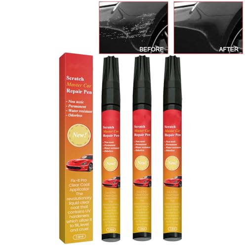 OLYGEE 2025 New Car Scratch Removal Pen, Magic Pen for Car Scratches with Lightweight Resin Scratch Remover for Cars Motorcycle Boat (3pcs) von OLYGEE