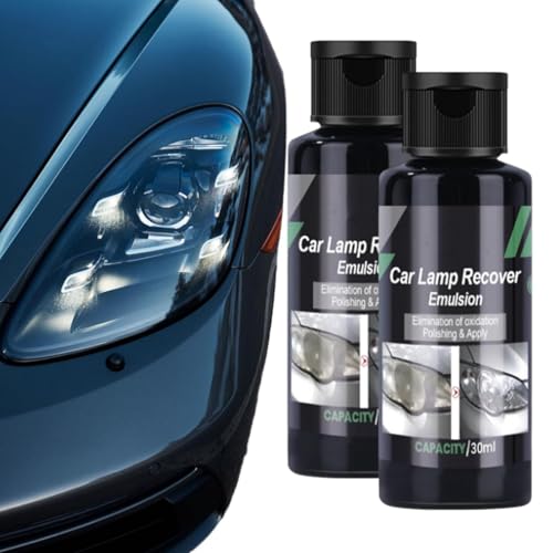 OLYGEE Car Lamp Recover Emulsion, Elimination of Scratches & Yellowing, Turn Cloudy Headlights Into Crystal Clear Vision, Safer Driving (2pcs) von OLYGEE