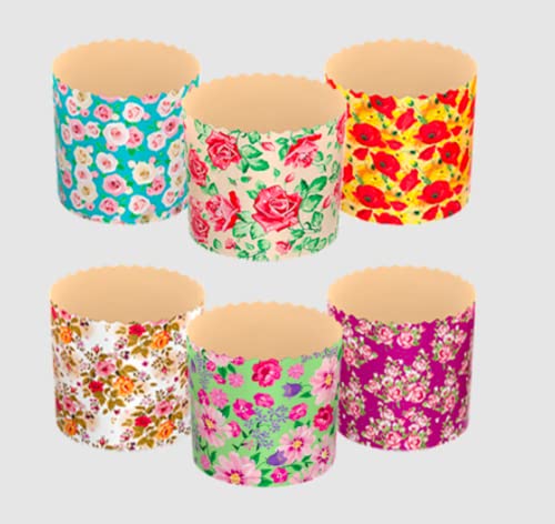 OLYMP 5er Set Backform-Set für Osterkuchen Blumen H 8,5 cm, ∅ 9 cm von OLYMP