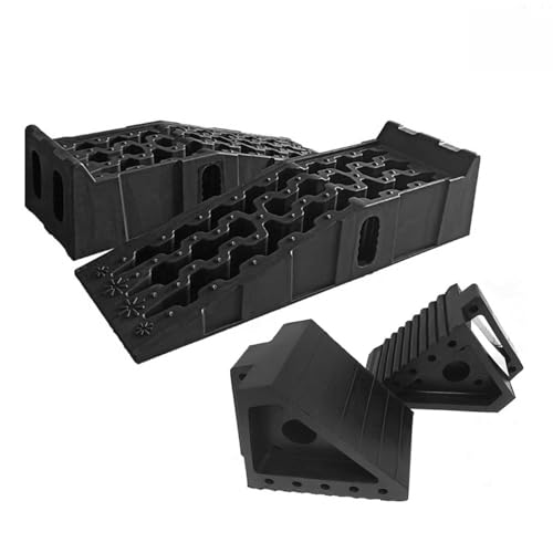 Auffahrrampen 2er Set KFZ-Rampen bis 5 Tonnen Tragkraft rutschfeste Stabile Auto Rampe für Werkstatt Garage Ölwechsel und Reparaturen Auffahrrampen 2er Set KFZ-Rampen bis 5 Tonnen Tragkraft rutschfeste Stabile Auto Rampe für Werkstatt Garage Ölwechsel und Reparaturen von OMAC