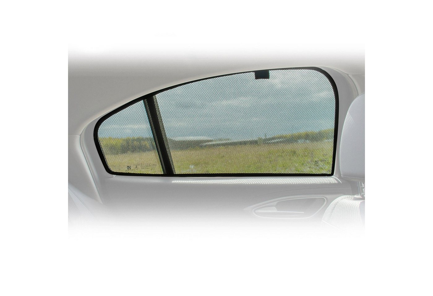 OMAC Autosonnenschutz 2007-2013 BMW 1er E88 Cabriolet Sonnenschutz Blenden Hintere Türen, 60 x 3 cm, (4-St), Passgenau, Sonnenschutz, UV-Schutz von OMAC