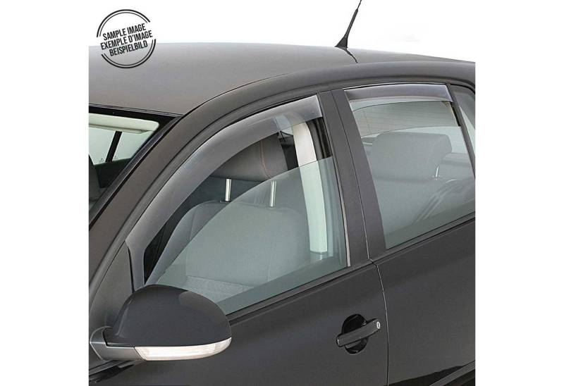 OMAC Lüftungsgitter Windabweiser Regenabweiser für Suzuki SX4 2006-2014 Dunkel Acryl 4tlg (4 St), Aerodynamisch, Einfache Montage, Waschstraßenfest von OMAC
