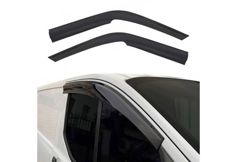 OMAC Lüftungsgitter Windabweiser für Fiat Ducato 2006-2014 Kunststoff Schwarz 2x, Aerodynamisch, Einfache Montage, Waschstraßenfest von OMAC