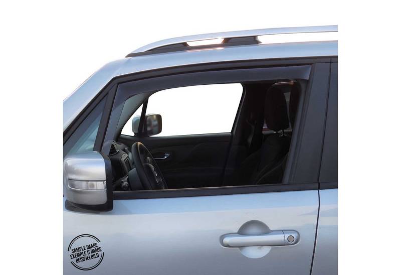OMAC Lüftungsgitter Windabweiser für Ford Tourneo Courier 2014-2023 Dunkel Acryl 2tlg (2 St), Aerodynamisch, Einfache Montage, Waschstraßenfest von OMAC