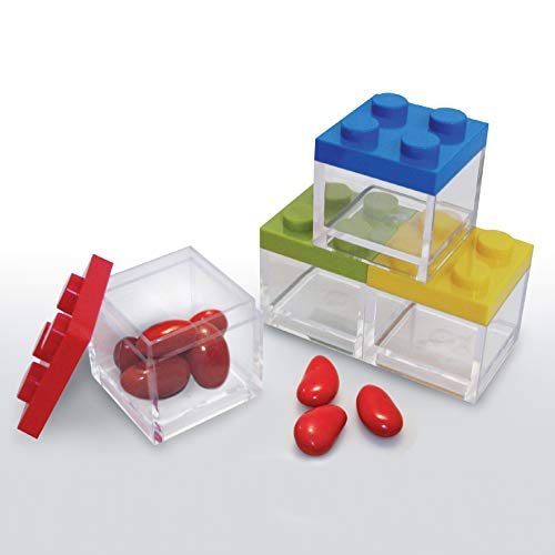 Omada Design Bonbonierre aus Plastik mit Deckel, 48 Stücke, quadrat und 5X5X5 cm, ideal als Geschenk für Zeremonien oder Geschenkschachtel für Bonbonierre. Omada Design Bonbonierre aus Plastik mit Deckel, 48 Stücke, quadrat und 5X5X5 cm, ideal als Geschenk für Zeremonien oder Geschenkschachtel für Bonbonierre. von omada