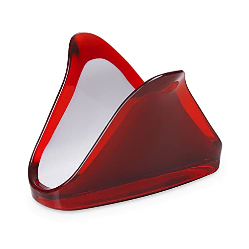 OMADA Design Serviettenhalter, Handtuchhalter aus Acryl, Linie Square, Rot von omada