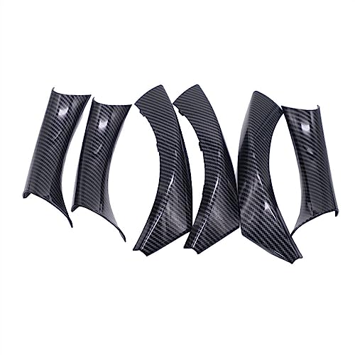 Innen Handgriff Griffverkleidung 6 Stücke Auto Innen Tür Griff Pull Abdeckung Carbon Für B&MW 3 Serie E90 E91 E92 316 318 320 325 328i 2004-2012 Stil Dekor Innentürgriffe ( Color : RHD carbon texture von OMDHATU