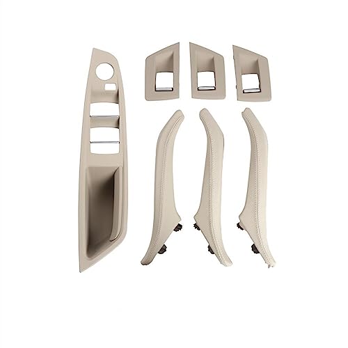 Innen Handgriff Griffverkleidung Für B&MW 5 Series F10 F11 51417225866 Links Rechts Seite Fahrer Autos Innen Leder Türgriffe Volle Auto Innen Trim Tür Ziehen Innentürgriffe ( Color : LHD Oyster ) von OMDHATU