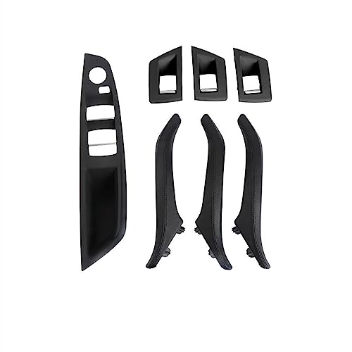 Innen Handgriff Griffverkleidung Für B&MW 5 Series F10 F11 51417225866 Links Rechts Seite Fahrer Autos Innen Leder Türgriffe Volle Auto Innen Trim Tür Ziehen Innentürgriffe ( Color : LHD Black ) von OMDHATU