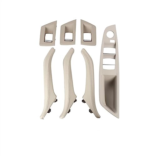 Innen Handgriff Griffverkleidung Für B&MW 5 Series F10 F11 51417225866 Links Rechts Seite Fahrer Autos Innen Leder Türgriffe Volle Auto Innen Trim Tür Ziehen Innentürgriffe ( Color : RHD Oyster ) von OMDHATU