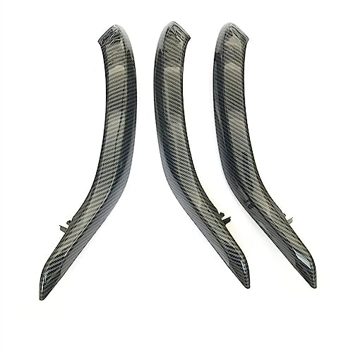Innen Handgriff Griffverkleidung LHD Auto Innen Links Rechts Passagier Für B&MW X5 X6 F15 F16 2014 2015-2018 Tür Pull Griff Äußere Leder Abdeckung Trim Innentürgriffe ( Color : LHD Carbon 3pcs ) von OMDHATU