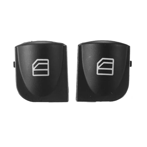 OMDHATU 2/4Pcs Für Mercedes Für Benz W203 C-Class C320 C230 C240 C280 OE 2038200110 Fenster Schalter Konsole Abdeckung Caps Innen (Color : 2Pcs) von OMDHATU