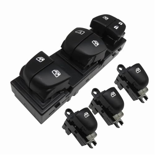OMDHATU 25411-1KL5A-A Für N&issan Für Sentra Für Blatt Für Juke Für Rogue Für X-Trail Für Qashqai Auto Tür Fensterheber Schalter (Color : A Set) von OMDHATU