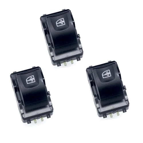 OMDHATU 254218614R 25417475R Vorne Links Fenster Control Schalter Für Renualt Für Sandero Für Clio Für Captur Für Dacia Für Lodgy Für Duster (Color : 3pcs) von OMDHATU
