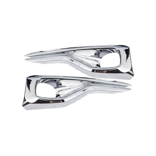 OMDHATU Auto Nebelscheinwerfergitter 2 Stück Auto Nebelscheinwerfer Abdeckung Nebelscheinwerfer Augenbrauen Trim Dekoration Aufkleber Für F&ord Für Focus MK4 2019 2020 2021 (Color : Silber) von OMDHATU