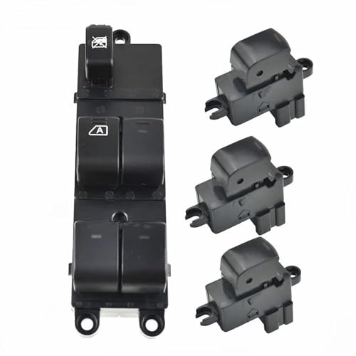 OMDHATU Für N&issan Für Qashqai J10 JJ10 SUV 2007 2008 2009-2015 Power Fensterheber Regler Unterstützen Control Schalter 25411BR00A (Color : Set) von OMDHATU