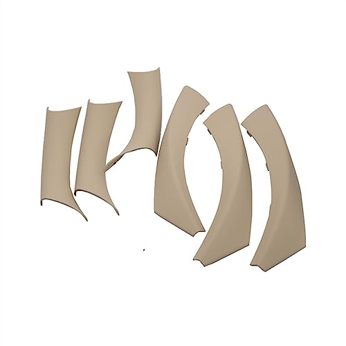 OMDHATU Innen Handgriff Griffverkleidung 6 Stücke Auto Innen Tür Griff Pull Abdeckung Carbon Für B&MW 3 Serie E90 E91 E92 316 318 320 325 328i 2004-2012 Stil Dekor Innentürgriffe (Color : RHD beige) von OMDHATU