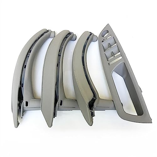 OMDHATU Innen Handgriff Griffverkleidung Auto Innen Armlehne Türgriff Für B&MW X5 X6 E70 E71 E72 2007-2013 Innere Panel Pull Trim Leder Äußere Abdeckung Set Innentürgriffe (Color : RHD Moka 7pcs Set) von OMDHATU