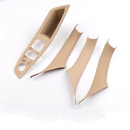 OMDHATU Innen Handgriff Griffverkleidung Auto-Innentürgriffe, Auto-Türgriff-Panel-Schutz, Pull-Trim-Abdeckung Für B&MW 5er F10 F18 F11 2011–2017 Innentürgriffe (Color : 4pcs Set Beige) von OMDHATU