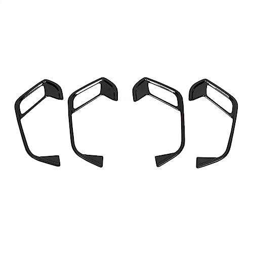 OMDHATU Innen Handgriff Griffverkleidung Auto Styling Innere Türgriff Abdeckung Trim Rahmen Aufkleber Innen Zubehör Für A-UDI Für Q3 F3 2019 2020 Innentürgriffe (Color : Stainless Black) von OMDHATU