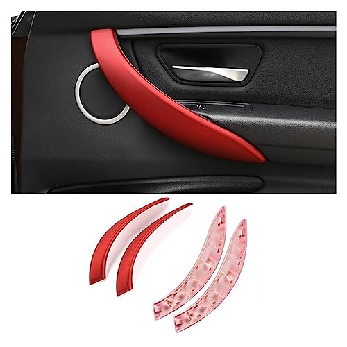 OMDHATU Innen Handgriff Griffverkleidung Autotürgriff Innentürgriffe Ersetzen Abdeckung Autotürgriff Für B&MW 3 4 Serie F30 F36 M3 Innentürgriffe (Color : Outer Red) von OMDHATU
