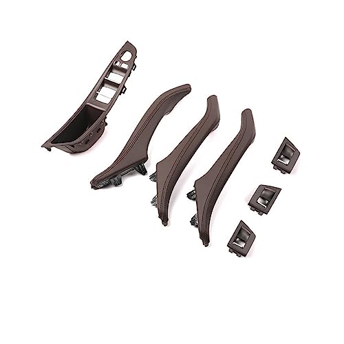 OMDHATU Innen Handgriff Griffverkleidung Autotürgriffabdeckung, Innentür-Zuggriff, Ersatzverkleidung Für B&MW 5er F10 2011–2016 Innentürgriffe (Color : Assembly Mocha Brown) von OMDHATU