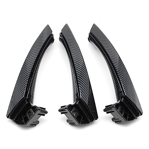 OMDHATU Innen Handgriff Griffverkleidung Für B&MW 3er E90 E91 E92 316 318 320 325 328i 2004–2012 LHD RHD Ersatz-Innentürgriff-Set Innentürgriffe (Color : LHD Set Carbon Fiber) von OMDHATU