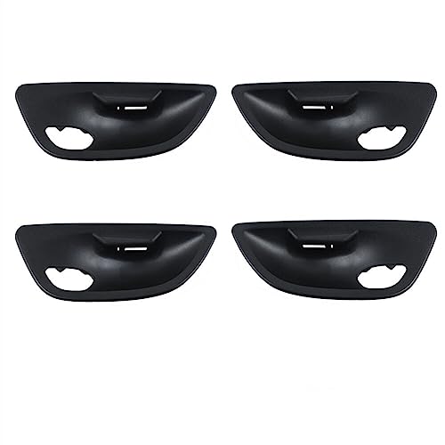 OMDHATU Innen Handgriff Griffverkleidung Für B&MW 5 Series F10 F11 F18 2010-2016 2017 LHD RHD Innentürgriff Schüsselabdeckung Trim Ersatz Innentürgriffe (Color : Black 4pcs Set) von OMDHATU