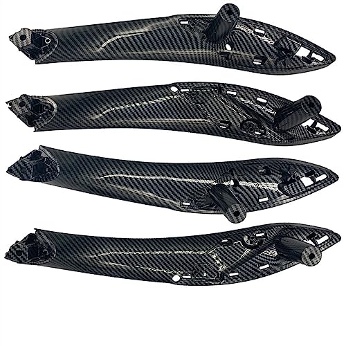 OMDHATU Innen Handgriff Griffverkleidung Für B&MW F30 F31 F32 F33 F34 F35 F36 F80 Links Rechts Innen Panel Auto Innen Tür Griff Pull Trim Abdeckung Innentürgriffe (Color : 4Pcs Carbon Fibre) von OMDHATU