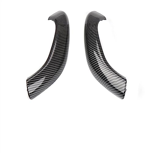 OMDHATU Innen Handgriff Griffverkleidung Für B&MW X1 X2 F48 F49 F39 2017 2018 2019 2020 2021 2022 Auto Innen Tür Pull Griff Abdeckung Trim Ersatz Innentürgriffe (Color : Kohlefaser) von OMDHATU