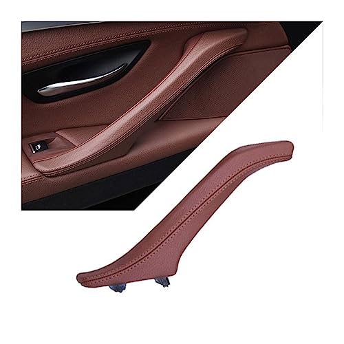 OMDHATU Innen Handgriff Griffverkleidung Innenpassagier Für B&MW 5er F10 F11 F18 520i 523i 525i 528i 535i Türgriff Leder Zuggriff Montage Innentürgriffe (Color : Red Brown Right) von OMDHATU