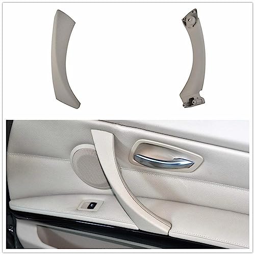 OMDHATU Innen Handgriff Griffverkleidung Innentürgriffe Für B&MW 3er E90 E91 318 320 325 328 330 335 Teil Innentüren Panel Griff Bar Pull Trim Cover Innentürgriffe (Color : Grey(on The Right)) von OMDHATU