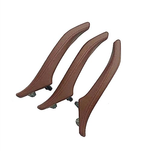 OMDHATU Innen Handgriff Griffverkleidung LHD RHD 3PCS Set Schwarz Beige Für B&MW 5 Series F10 F11 F18 520i 523i Auto Innen Links Rechts Türgriff Ersatz Innentürgriffe (Color : RHD 3PCS Brown) von OMDHATU