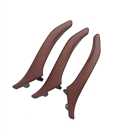 OMDHATU Innen Handgriff Griffverkleidung LHD RHD 3PCS Set Schwarz Beige Für B&MW 5 Series F10 F11 F18 520i 523i Auto Innen Links Rechts Türgriff Ersatz Innentürgriffe (Color : RHD 3PCS RED) von OMDHATU