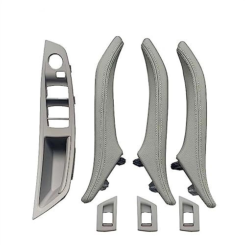 OMDHATU Innen Handgriff Griffverkleidung LHD RHD Fahrerseite Armlehne Beifahrer Für B&MW 5er F10 520 523 525 528 530 535 Türgriff-Set Aus Leder Innentürgriffe (Color : LHD Grey 7pcs Set) von OMDHATU