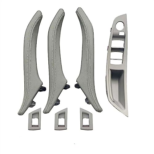 OMDHATU Innen Handgriff Griffverkleidung LHD RHD Fahrerseite Armlehne Beifahrer Für B&MW 5er F10 520 523 525 528 530 535 Türgriff-Set Aus Leder Innentürgriffe (Color : RHD Grey 7pcs Set) von OMDHATU