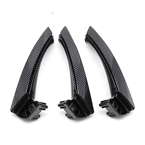 OMDHATU Innen Handgriff Griffverkleidung LHD RHD Für B&MW 3 Serie E90 E91 E92 316 318 320 325 328i 2004-2012 Passagier Innen Tür Pull Griff Abdeckung Trim Innentürgriffe (Color : LHD Set Carbon) von OMDHATU