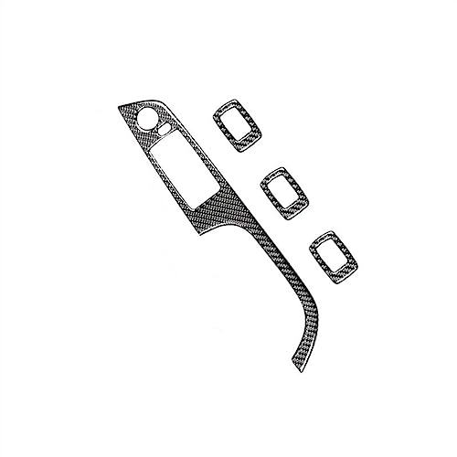 OMDHATU Innen Türgriff Carbon Linke Fahrerseite Für B&MW 3 Serie E90 320i 325i 2005 2006 2007 2008-2012 Tür Fenster Schalter Panel Abdeckung (Color : B 37.8cm) von OMDHATU