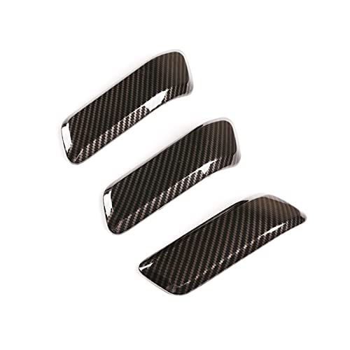 OMDHATU Innenzuggriffabdeckung für Defender 90 110 2020 2021 2022 ABS Autotürgriffabdeckung 3 Stück Modifikationszubehör Autoteile (Farbe: Kohlefaser, Größe: 110, 3 Stück) von OMDHATU