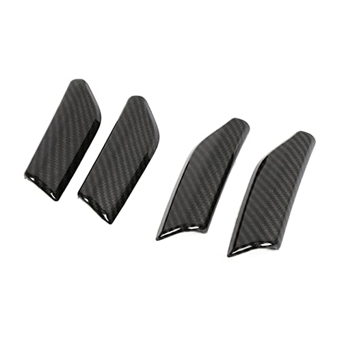 OMDHATU Innere Zuggriffabdeckung Für A-UDI Q3 2020 2019 Innentür Armlehne Griff Trim Cover Dekoration Innenausstattung Modifikation Car Styling Autoteile (Color : Schwarz) von OMDHATU