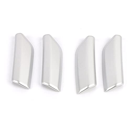 OMDHATU Innere Zuggriffabdeckung Für A-UDI Q3 2020 2019 Innentür Armlehne Griff Trim Cover Dekoration Innenausstattung Modifikation Car Styling Autoteile (Color : Silber) von OMDHATU