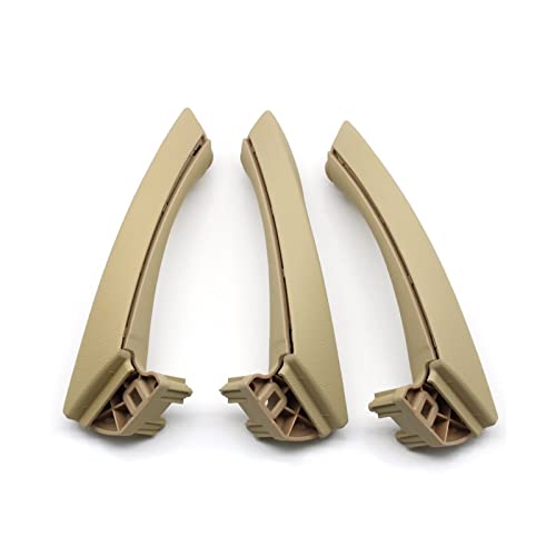 OMDHATU Innere Zuggriffabdeckung Für B&MW 3er E90 E91 E92 316 318 320 325 328i 2004-2012 LHD RHD Beige Schwarz Grau Innentürgriff-Set Ersatz Autoteile (Color : Beige, Größe : LHD Set) von OMDHATU
