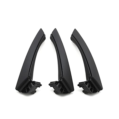 OMDHATU Innere Zuggriffabdeckung Für B&MW 3er E90 E91 E92 316 318 320 325 328i 2004-2012 LHD RHD Beige Schwarz Grau Innentürgriff-Set Ersatz Autoteile (Color : Schwarz, Größe : LHD Set) von OMDHATU