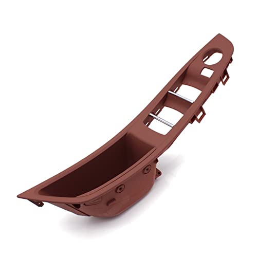 OMDHATU Innere Zuggriffabdeckung Für B&MW 5er F10 F11 2010–2017 LHD vorne Links beige schwarz braun Autoinnentür Armlehne Panel Türgriff Ersatz Autoteile (Color : B Redbrown) von OMDHATU
