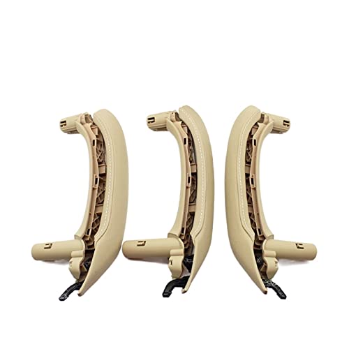 OMDHATU Innere Zuggriffabdeckung LHD RHD Innenraum Beifahrertürgriff Lederbezug Mit Innengriffbaugruppe Für B&MW X3 X4 F25 F26 2010–2016 Autoteile (Color : Beige, Größe : RHD Set) von OMDHATU
